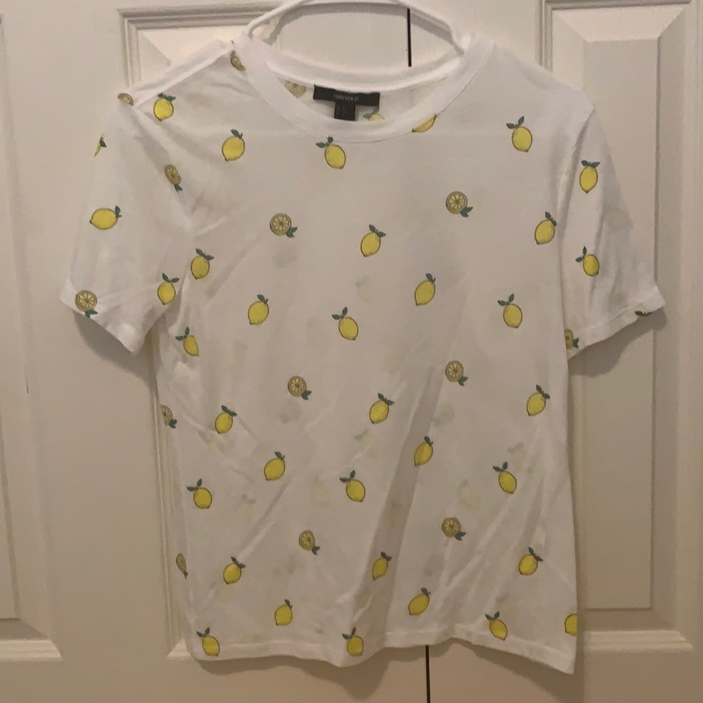 Forever 21 Lemon Print T-Shirt